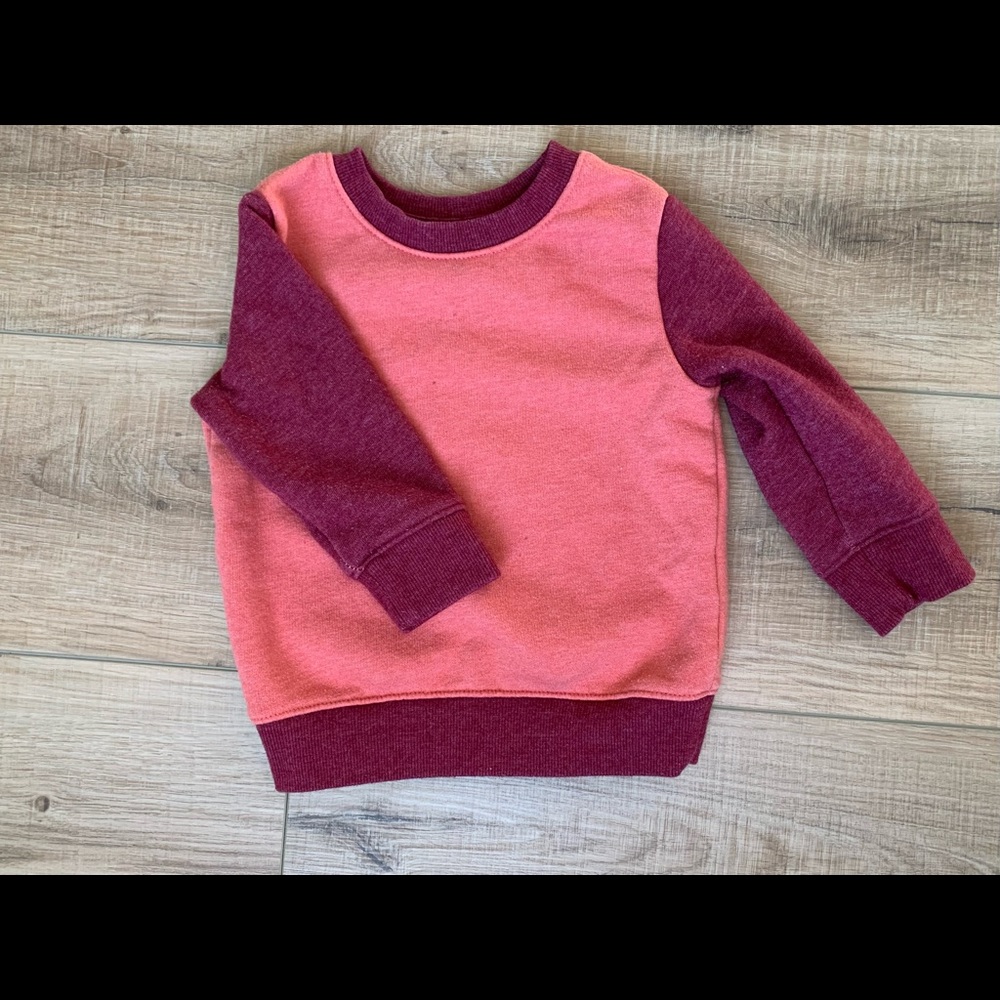 Cat & Jack bundle! Colorblock crew & grey stripe tee